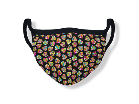 Masque ECO geo hearts multi