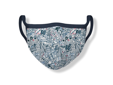 Masque ECO wall art blue