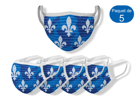 Masque LE QUÉBÉCOIS / paquet de 5
