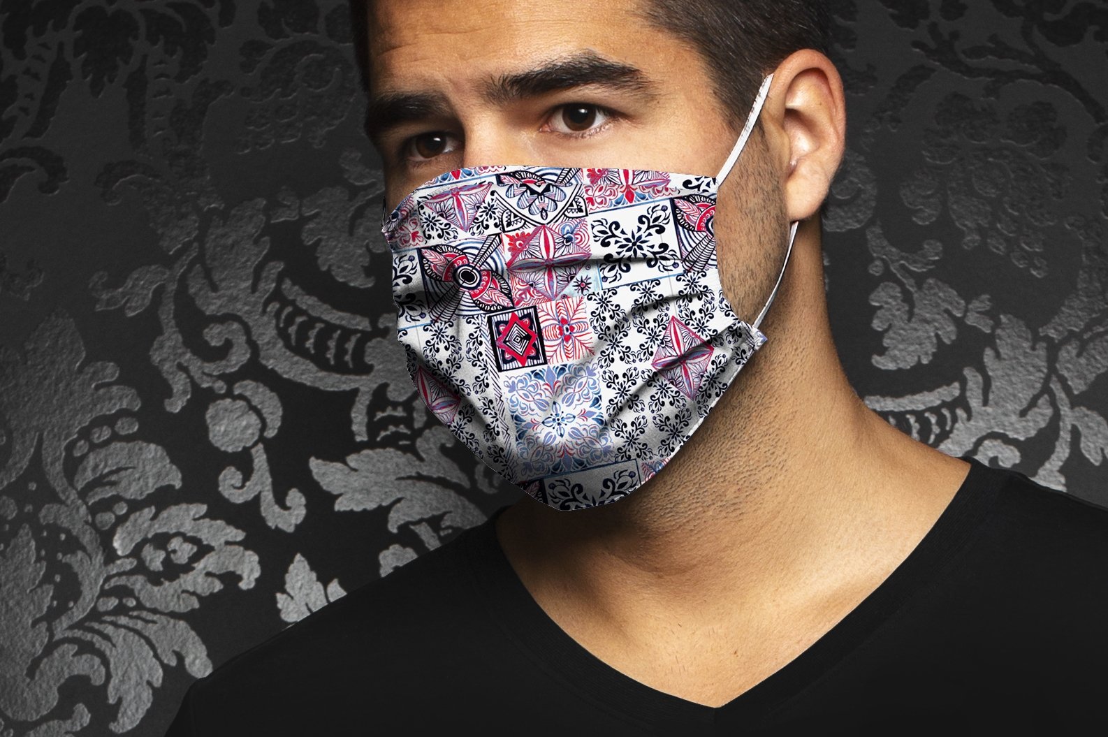 Masque AN75-ALFONSO, red - AU NOIR