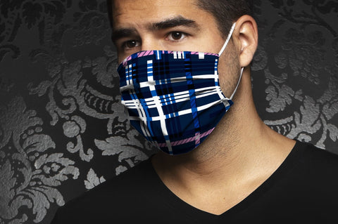 Masque AN75-DIETER, navy fuchsia - AU NOIR