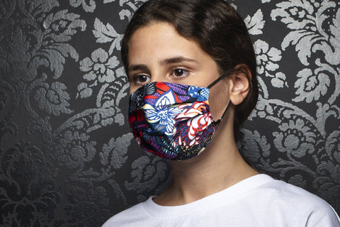 Masque AN75-FLORAL, multi - AUNOIR