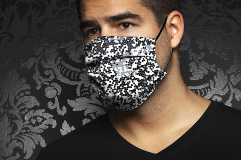 Masque AN75-ODYSEE, black white - AU NOIR