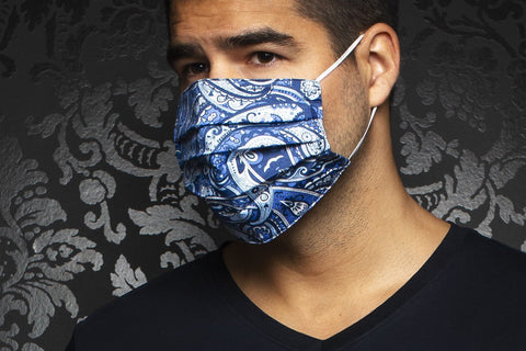 Masque AN75-PAISLEY, blue - AUNOIR