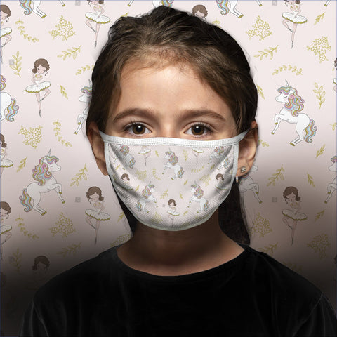 Masque ECO ballerinas & unicorns - AU NOIR