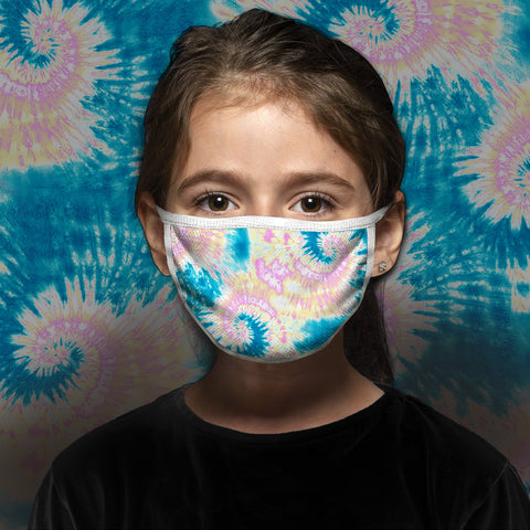 Masque ECO tie dye pastel - AU NOIR