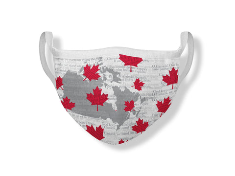 Masque LE CANADIEN, blanc - AUNOIR